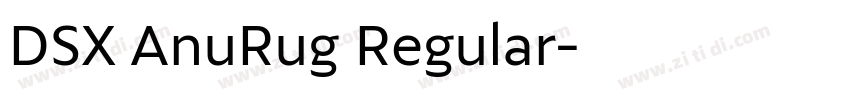 DSX AnuRug Regular字体转换